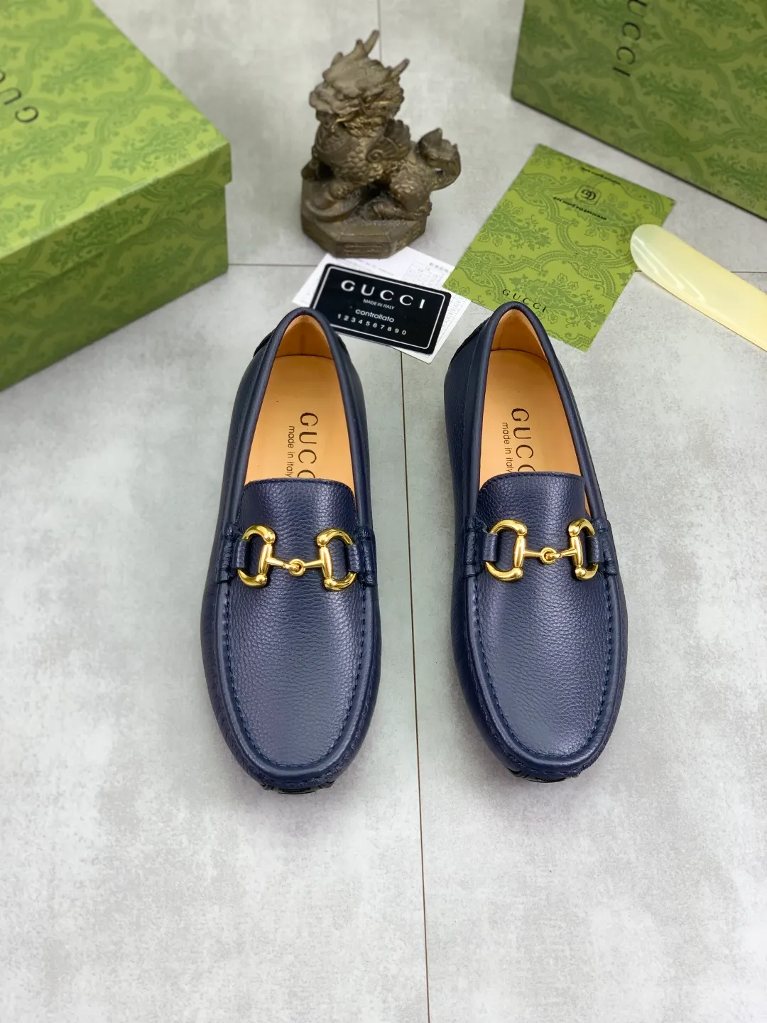 Men's men's shoes💰P360💰[New style]🆘[GUCCI] New classic beanie shoes; Hong Kong original top quality, exquisite craftsmanship, top quality💪🏼High-end boutique men's beanie shoes, British fashion style 🎈The upper is made of Italian imported calfskin🔥, comfortable and breathable, fully imported soft pigskin lining, lazy slip-on Loaf style This fabric is made of 🇮🇹🎈, which is suitable for drivers to drive, and the original non-slip and wear-resistant rubber outsole 🎈Number of codes: 38-45 Multi-color 🉑️ to choose from